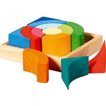 NIC- Quadrat Construction Kit, Circles Juegos de construcción, Multicolor