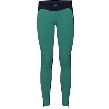 Odlo Tights Hike Pantalones, Mujer, Pool Green-Diving Navy, Small