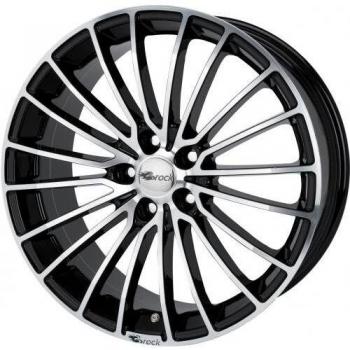 Llanta de Aluminio Brock B24 Negra Brillante Pulida 8.0Jx19 5x115 ET46