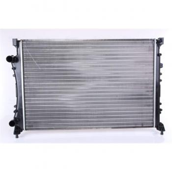 NISSENS 63815 Radiador de refrigeración del motor, Aluminio, 650 mm de largo, 452 mm de ancho, 34 mm de grosor, Aletas unidas mecánicamente, compatible con RENAULT