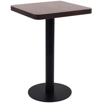 vidaXL Bistro Table Dark Brown 50x50 cm MDF