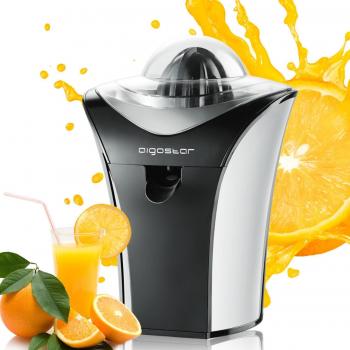 Aigostar Spaceship 30HLW - Exprimidor eléctrico de zumo con dos conos intercambiables, potencia de 80W y filtro de pulpa. Libre de BPA. Diseño exclusivo.