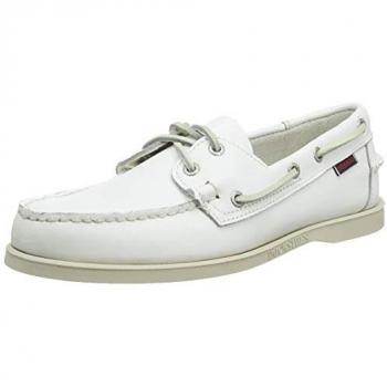 Sebago Docksides Men's White Boat Shoes