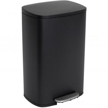 Cubo de basura Kitchen Move 50 L Negro mate Metal con pedal