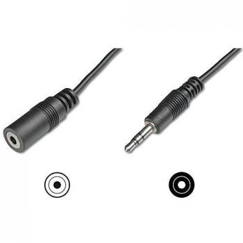 Assmann Audio Cable de 35 mm 5.00m. ccs. 2 x 01010. protección. MF Black ak510200050s