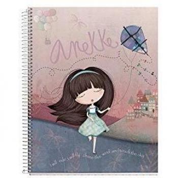 Anekke Cuaderno A4 cuadrícula 120 hojas Liberty