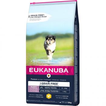 Eukanuba Grain Free Large Breed Puppy Chicken - Economy Pack: 2 x 12 kg