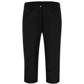 Maier Sports Neckar Women's Capri Outdoor Pants - Black, Durable 3/4 Length Hiking Trousers
