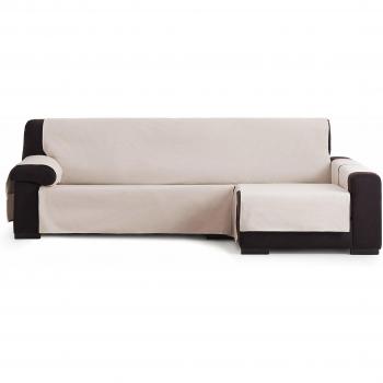 Eysa Garona Protect Funda de sofá, 90% algodón 10% Poliester, 01/Beige, Chaise Longue 240 cm