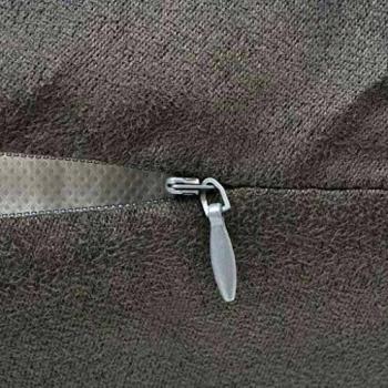 vidaXL Fundas de Cojín 4 uds 80x80cm poliéster gamuza gris