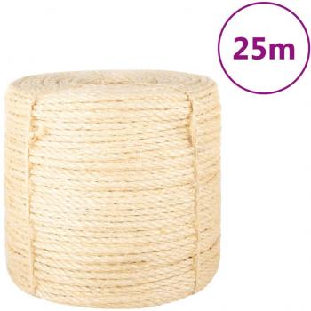 Cuerda de sisal 100% 6 mm x 25 m