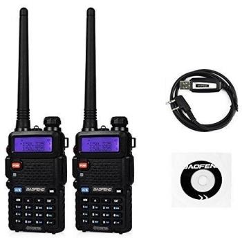 Baofeng UV-5RTP 136-174/400-520MHz Tri-Power 1/4/8W Jamón Radio de Dos Vías Walkie Talkie Two Way Radio, Negro ...