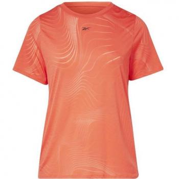 Camiseta de Manga Corta Mujer Reebok Burnout Naranja