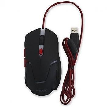Approx Gaming APPTWISTER2 - Ratón para Gaming, Color Negro y Rojo