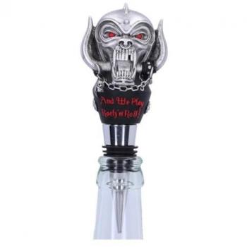 Tapón para botella Motorhead Warpig plateado de 13,5 cm