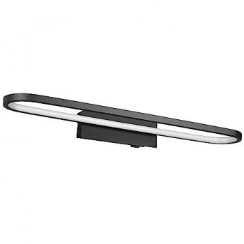 Lámpara LED Espejo Moderna Gianni Negra IP44 para Baño 60 cm