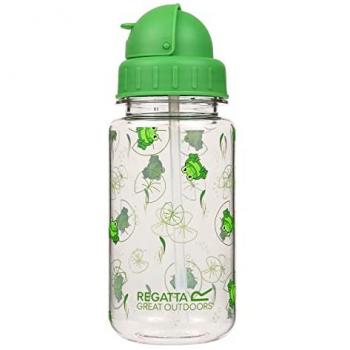 Botella de Agua Regatta Frog Tritan con Pajilla Verde