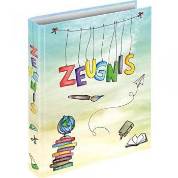Carpeta de anillas A4 para certificados Schooldoodle con diseño escolar
