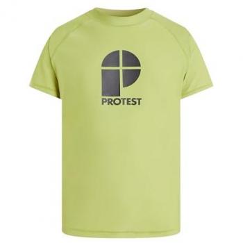 Camiseta Rashguard Protest Cater Verde Corto para Hombre