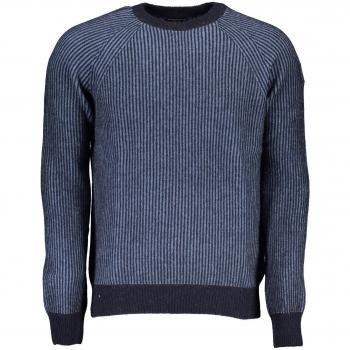 North Sails Blue Wool Sweater - XXL, Round-neck Knitwear for Men, Stylish and Comfortable