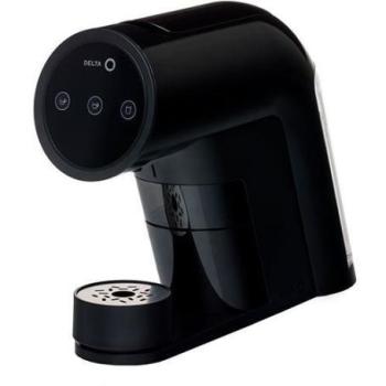 Cafetera de Cápsulas Delta Q Iconiq Negra - Compacta, Versátil, Pantalla Táctil, 19 Bares