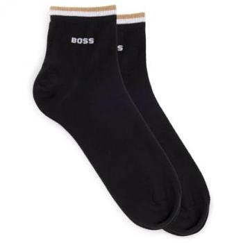 Calcetines BOSS SH Stripe Pack de 2 Pares Negro Puro