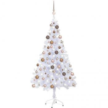 vidaXL Artificial Pre-lit Christmas Tree with Ball Set 150cm 380 Branches