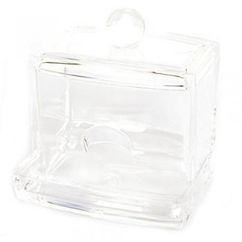 FreshGadgetz Set de 1 Recipiente para bastoncillos de algodón. Bolas de algodón para cosmética. Caja para guardar.