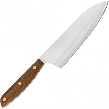 Cuchillo Deba Arcos Serie Nordika - Hoja de Acero Inoxidable NITRUM de 170 mm y Mango de Madera Ovengkol - Embalaje Ecológico