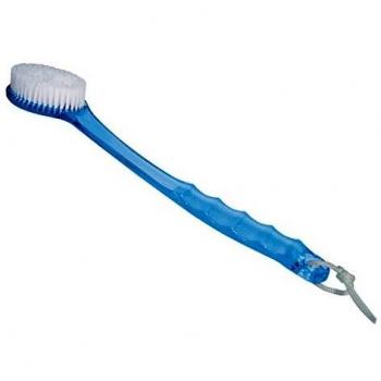 Cepillo de Baño con Mango Ergonómico Glaseado Azul/Blanco