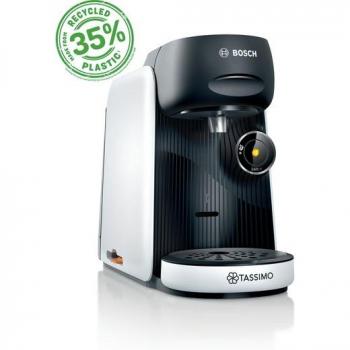 Cafetera de Cápsulas Bosch Tassimo Finesse TAS164E, One-Touch, más de 70 bebidas, sostenible, 1400 W, blanco/negro