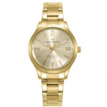 Reloj de Mujer Mark Maddox Marais MM1024-23 - Elegante y Lujoso, Caja y Brazalete de Acero IP Dorado, Esfera Dorada, 10 ATM, Movimiento de Cuarzo