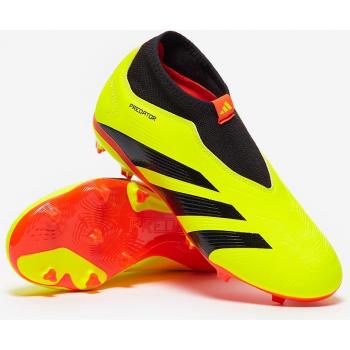 Botas de fútbol adidas Predator League Ll Fg J para niños, características: diseño laceless, suela FG para césped firme, color amarillo, talla 38.5