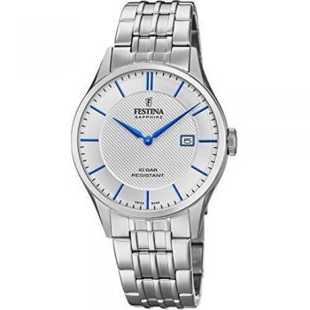Festina Reloj Analógico para Unisex Adultos de Cuarzo con Correa en Acero Inoxidable F20005/2