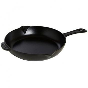 Staub 40510-617-0 – Sartén de Hierro Fundido, con Mango, Negro, 26 cm