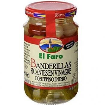 El Faro Banderillas Picantes en Frasco, 350g