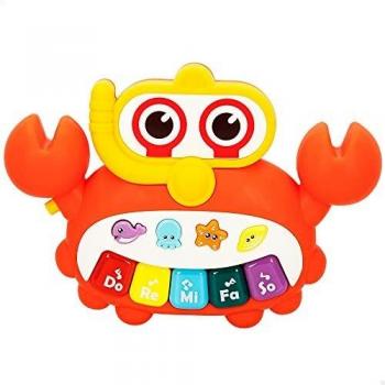 ColorBaby 49436 - C' Baby-sonajero Musical Cangrejo c/luz y Sonido +6m