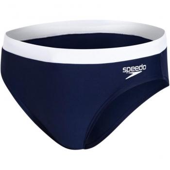 Speedo para hombre Essential Logo 7 cm Brief, hombre, color azul y blanco, tamaño 38