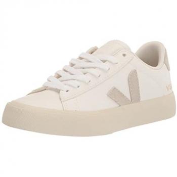 Veja Women's Campo Chromefree Leather Sneakers in White/Natural