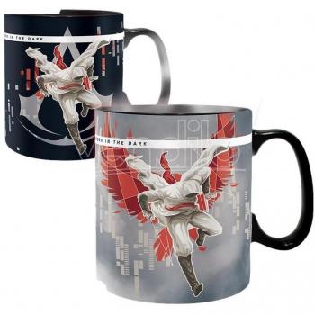 Taza Térmica Assassin's Creed 460 ml Termosensible Gigante Abystyle