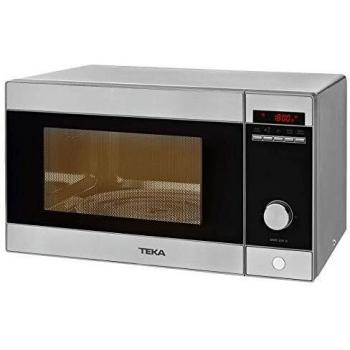 Teka - Microondas Grill, Modelo MWE 230 G, 23 Litros, 5 Niveles de potencia, 800-1000 W, Acero Inoxidable Gris y Negro, 29.3 x 48.5 x 38.6 cm