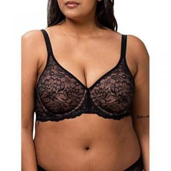Triumph Amourette Charm Wired Bra - Women's Black Lace Underwear 85B