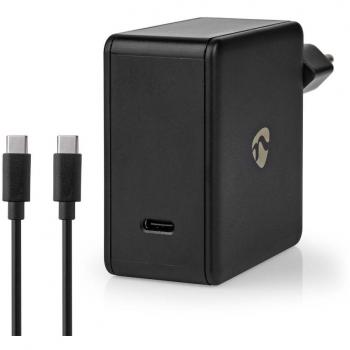 Cargador USB-C 65W con Cable Tipo C de 2m, PD 3.0, Salida 3.0/3.25A, Selección Automática de Voltaje