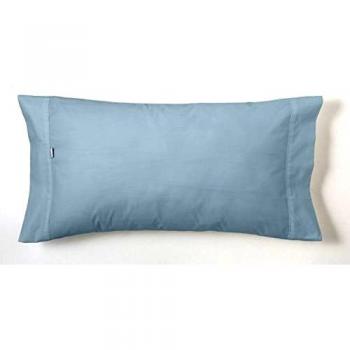 ESTELA - Funda de Almohada Combi Liso Cala Color Plata - 1 Pieza de 45x125 cm - 100% Algodón - 144 Hilos