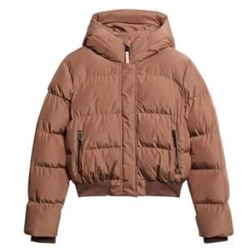Chaqueta Sports Puffer Bomber Marrón Mujer Superdry