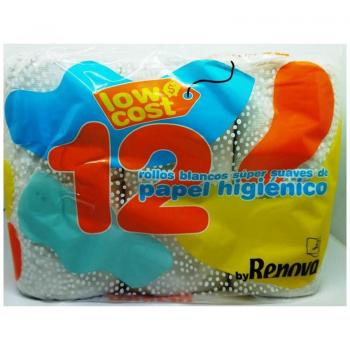 Papel Higiénico Renova de 2 Capas - Pack Económico de 12 Rollos