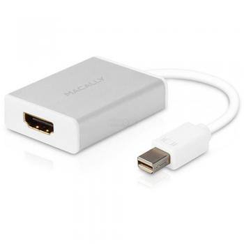 Adaptador Macally MD-HDMI-4K Mini DisplayPort a HDMI de Aluminio