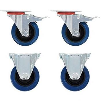 vidaXL Ruedas de transporte 4 unidades 75 mm
