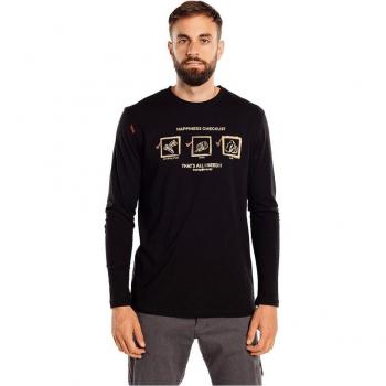 Camiseta de hombre Trangoworld Gerena de manga larga, fabricada en tejido técnico, transpirable y de secado rápido, con costuras planas para mayor comodidad y diseño moderno