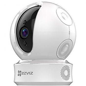 EZVIZ EZ360 720P Cámara de Seguridad Pan/Tilt WiFi con Visión Nocturna, Audio Bidireccional, Máscara de Privacidad Inteligente, Servicio de Nube Disponible, Compatible con Alexa, Google Home y IFTTT